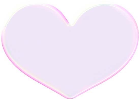 梦幻风格多彩泡泡贴纸-爱心