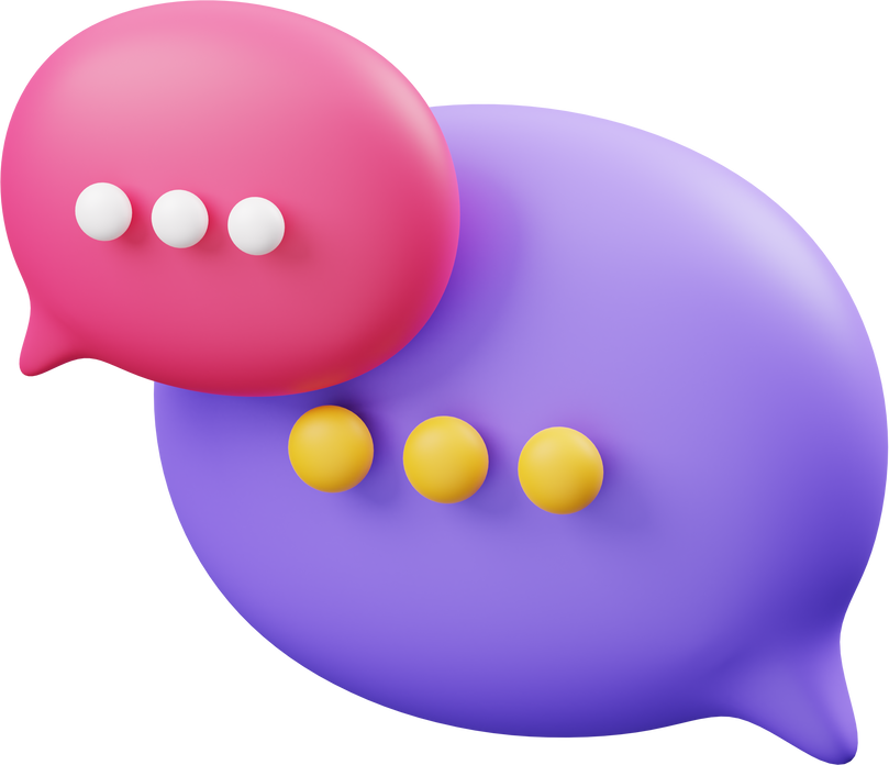 3D Chat Illustration