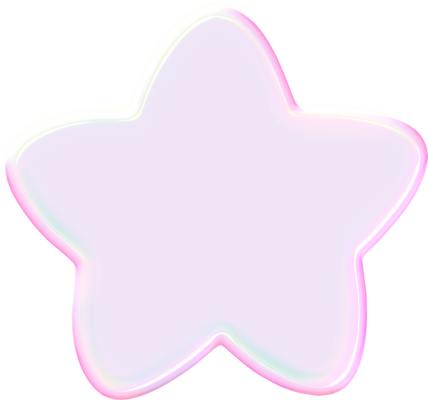 梦幻风格多彩泡泡贴纸-星星
